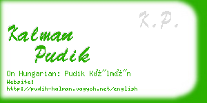 kalman pudik business card